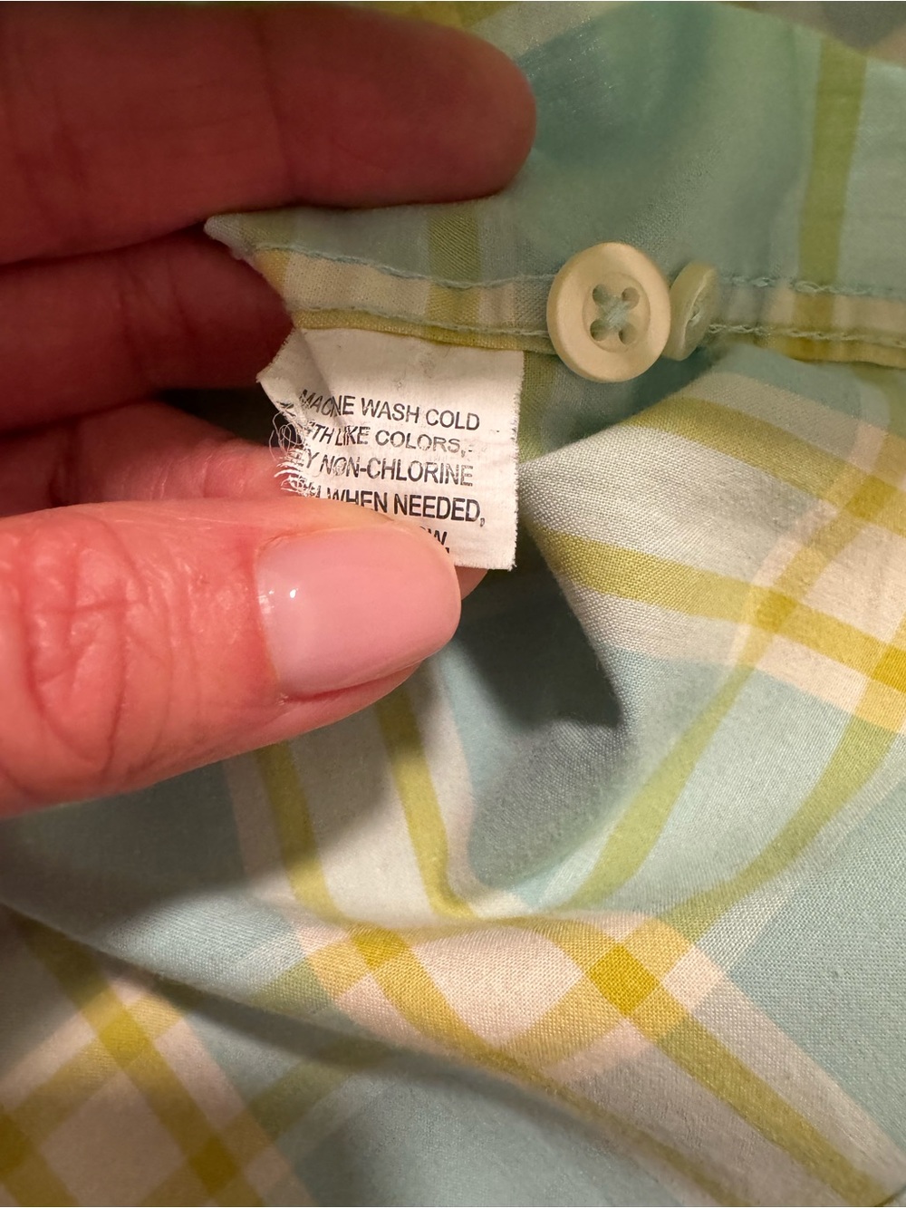 Reed Edward 100% Cotton Light Blue and Yellow Plaid Button-Down Shirt Size L - Picture 4 of 11